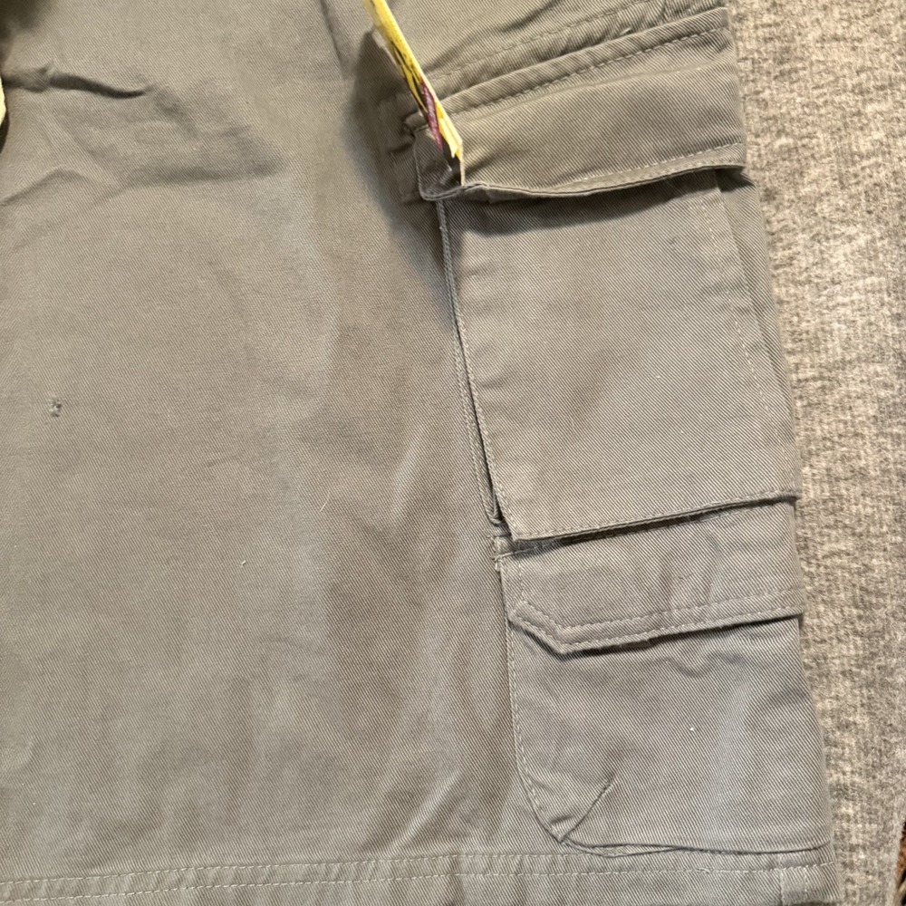 Stanley Mens 40 Green Cotton Twill Cargo Work Shorts Utility Rugged Pockets FLAW - Picture 11 of 12